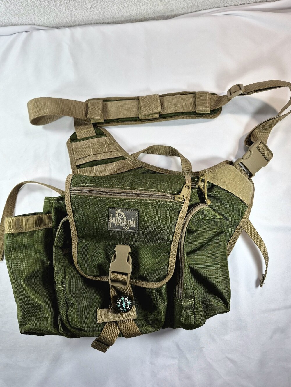 NWOT Maxpedition Jumbo K.I.S.S. Versipack Sling Bag OD Green Khaki Military Camp